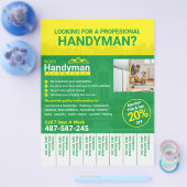 Handymanビジネスチラシ-ホームビジネス チラシ (シングル)