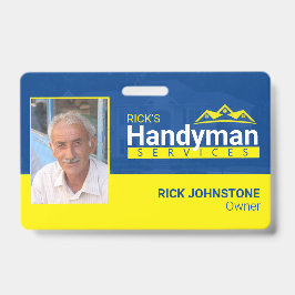 Handymanビジネスメタルクリップバッジ-ホームビジネス バッジ