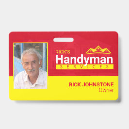 Handymanビジネスメタルクリップバッジ-ホームビジネス バッジ