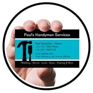 Handymanモダン Business Card 名刺