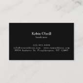 Handyman整備士コンストラクタ名刺 名刺 (裏面)