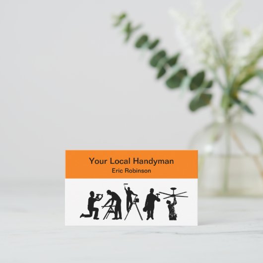 Handyman最高の Business Card 名刺 (スタンド正面)