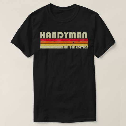 HANDYMAN職おもしろい職権職業誕生日Worke Tシャツ (デザイン正面)