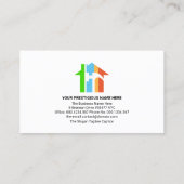 Handyman スタイリッシュ Icons Column Layers Contractor 名刺 (裏面)