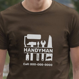 Handyman – ハードウェアツールモノグラム tシャツ