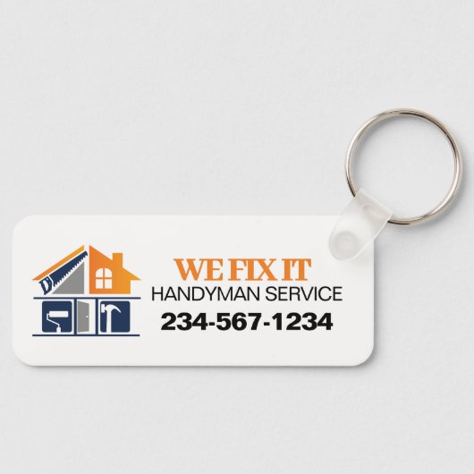 Handyman 広告 Serviceの キーホルダー (正面)