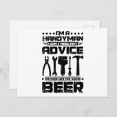 Handyman and Beer ポストカード (正面/裏面)