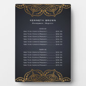 Handyman Black金ゴールド価格表 フォトプラーク (正面)