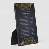 Handyman Black金ゴールド価格表 フォトプラーク (側面)