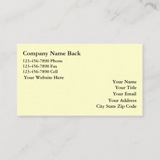 Handyman Business Card 名刺 (裏面)