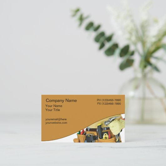 Handyman Business Card 名刺 (スタンド正面)