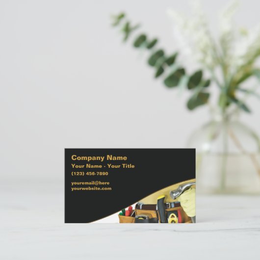 Handyman Business Card 名刺 (スタンド正面)