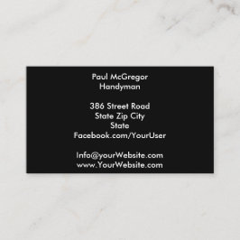 Handyman Business Card 名刺