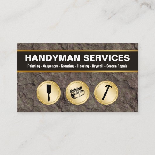 Handyman Business Card 名刺 (正面)