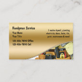 Handyman Business Card 名刺 (正面)
