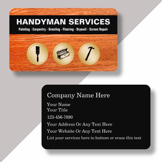 Handyman Business Card 名刺
