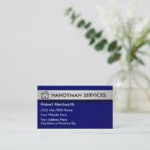 Handyman Business Card 名刺 (スタンド正面)