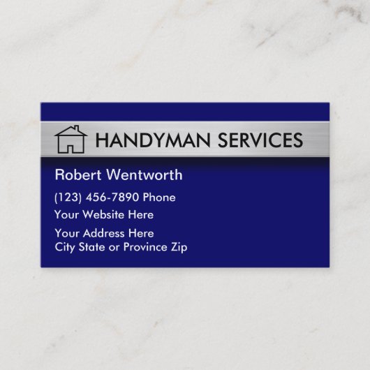 Handyman Business Card 名刺 (正面)