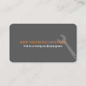Handyman Business Card Modern Design 名刺 (裏面)