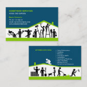 Handyman Business Card Template for Home Maintenan 名刺 (正面/裏面)