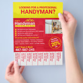 Handyman Business Flyer – ホームビジネス チラシ (手)