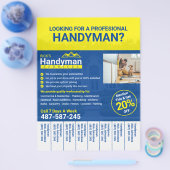 Handyman Business Flyer – ホームビジネス チラシ (シングル)
