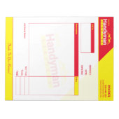 Handyman Business Invoice Pad - Home Business ノートパッド (正面)