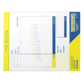 Handyman Business Invoice Pad - Home Business ノートパッド (正面)