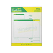 Handyman Business Invoice Pad - Home Business ノートパッド (回転)