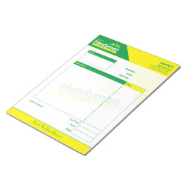 Handyman Business Invoice Pad - Home Business ノートパッド