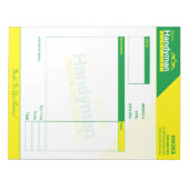 Handyman Business Invoice Pad - Home Business ノートパッド (正面)