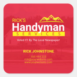 Handyman Business Stickers – ホームビジネス スクエアシール