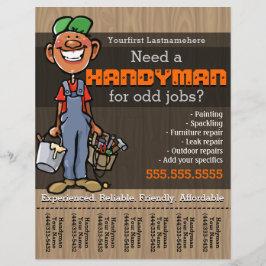 Handyman.Carpenter.Plumber Painter.Afro American チラシ
