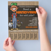 Handyman.Carpenter.Plumber Painter.Afro American チラシ (手)