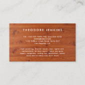 Handyman Carpenter Repair & Maintenance Service  名刺 (裏面)