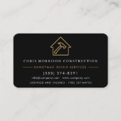 Handyman Contractor QR Code 名刺 (正面)