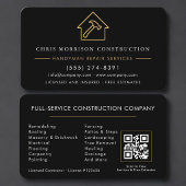 Handyman Contractor QR Code 名刺