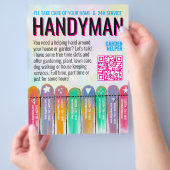 Handyman Garden Service チラシ (手)