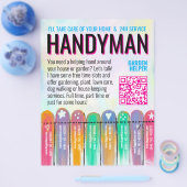 Handyman Garden Service チラシ (シングル)