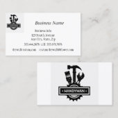 Handyman Handiman Repair Personメンテナンス 名刺 (正面/裏面)