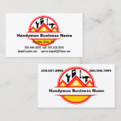 Handyman Handiman Repair Personメンテナンス 名刺 (正面/裏面)