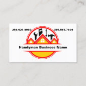 Handyman Handiman Repair Personメンテナンス 名刺 (裏面)