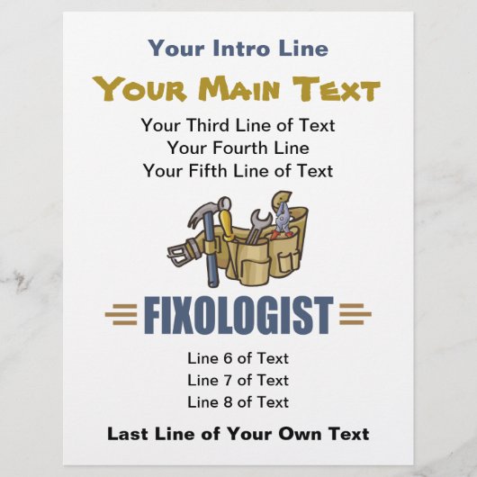 Handyman Home Improvement It Yourself Fixologis チラシ (正面)