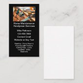 Handyman Home Maintenance Business Card 名刺 (正面/裏面)