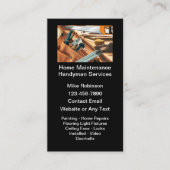 Handyman Home Maintenance Business Card 名刺 (正面)
