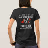 Handyman Home Repair & Maintenance Services T-Shir Tシャツ (裏面)