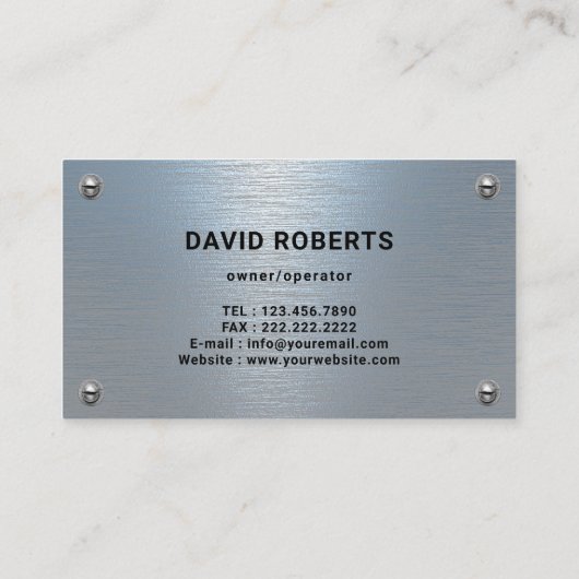 Handyman House Repair Maintenance Contractor 名刺 (裏面)