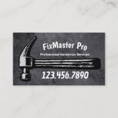 Handyman House Repair Service Black Hammer 名刺 (正面)