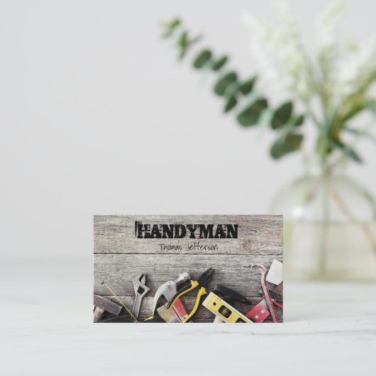 Handyman Maintenance名刺 予約カード (スタンド正面)