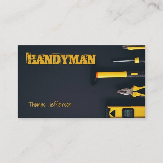 Handyman Maintenance Business Card 予約カード (正面)